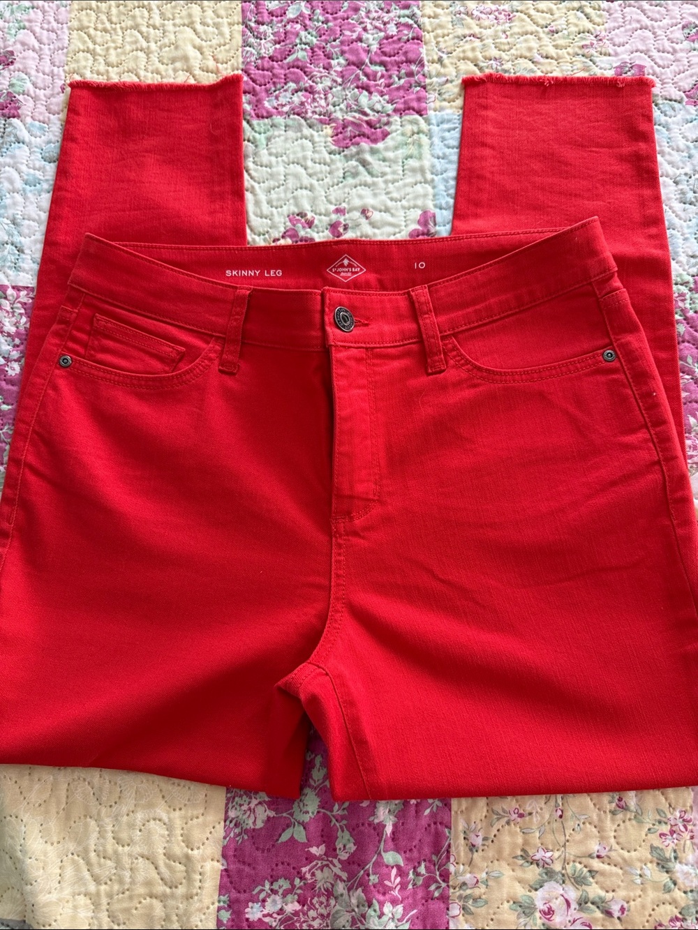 St John’s Bay Orange Skinny Jeans
